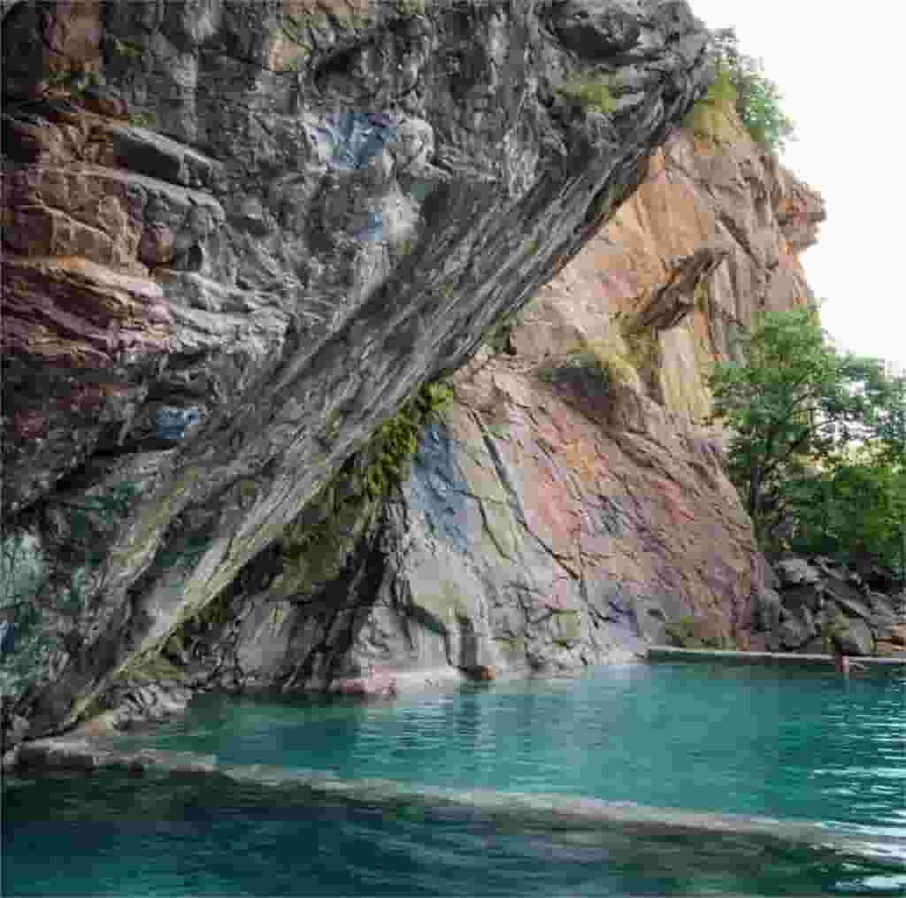 Ak-Suu hot springs near Karakol