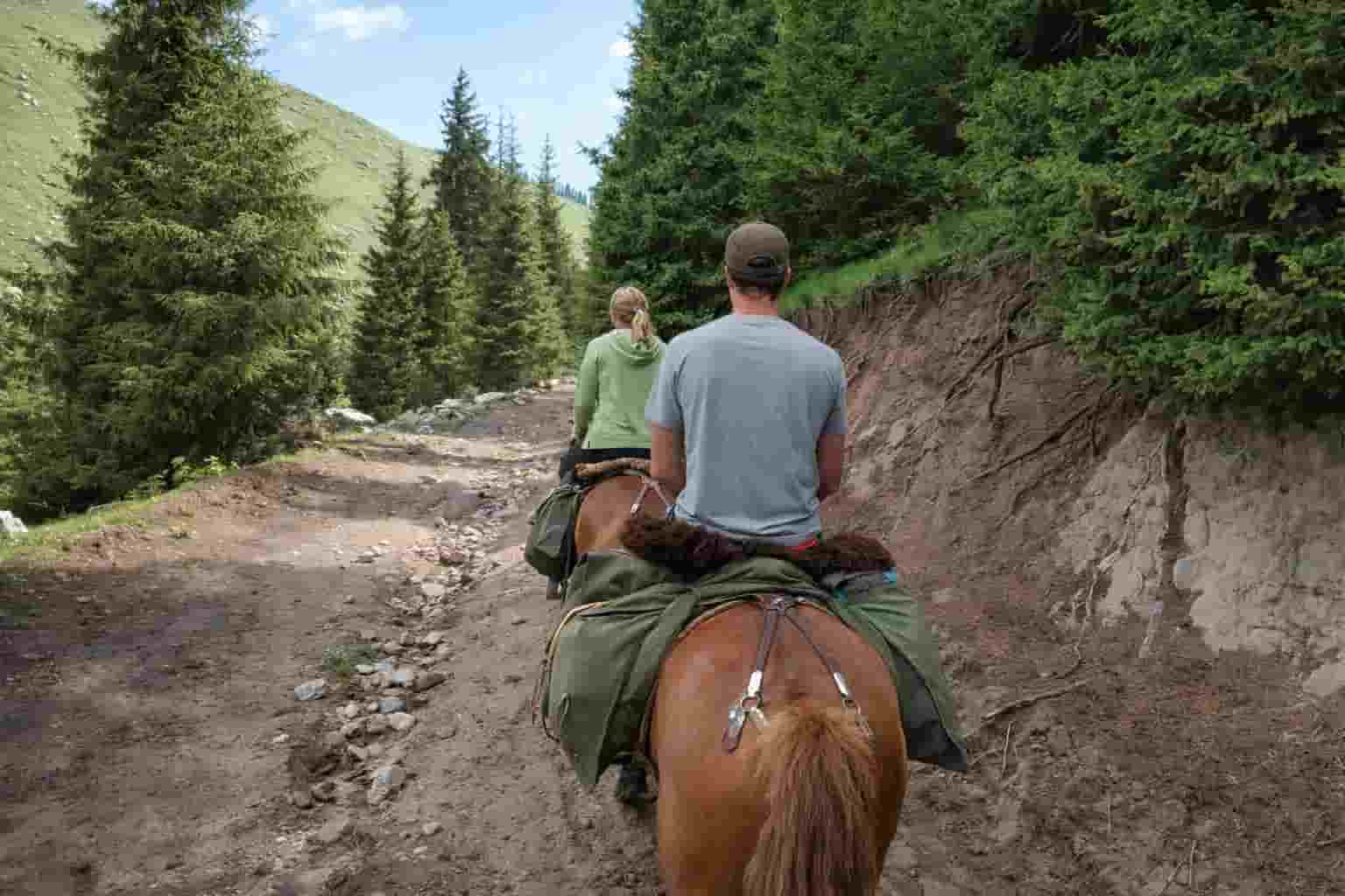 Mountain view near Issyk-Kul in Kyrgyzstan