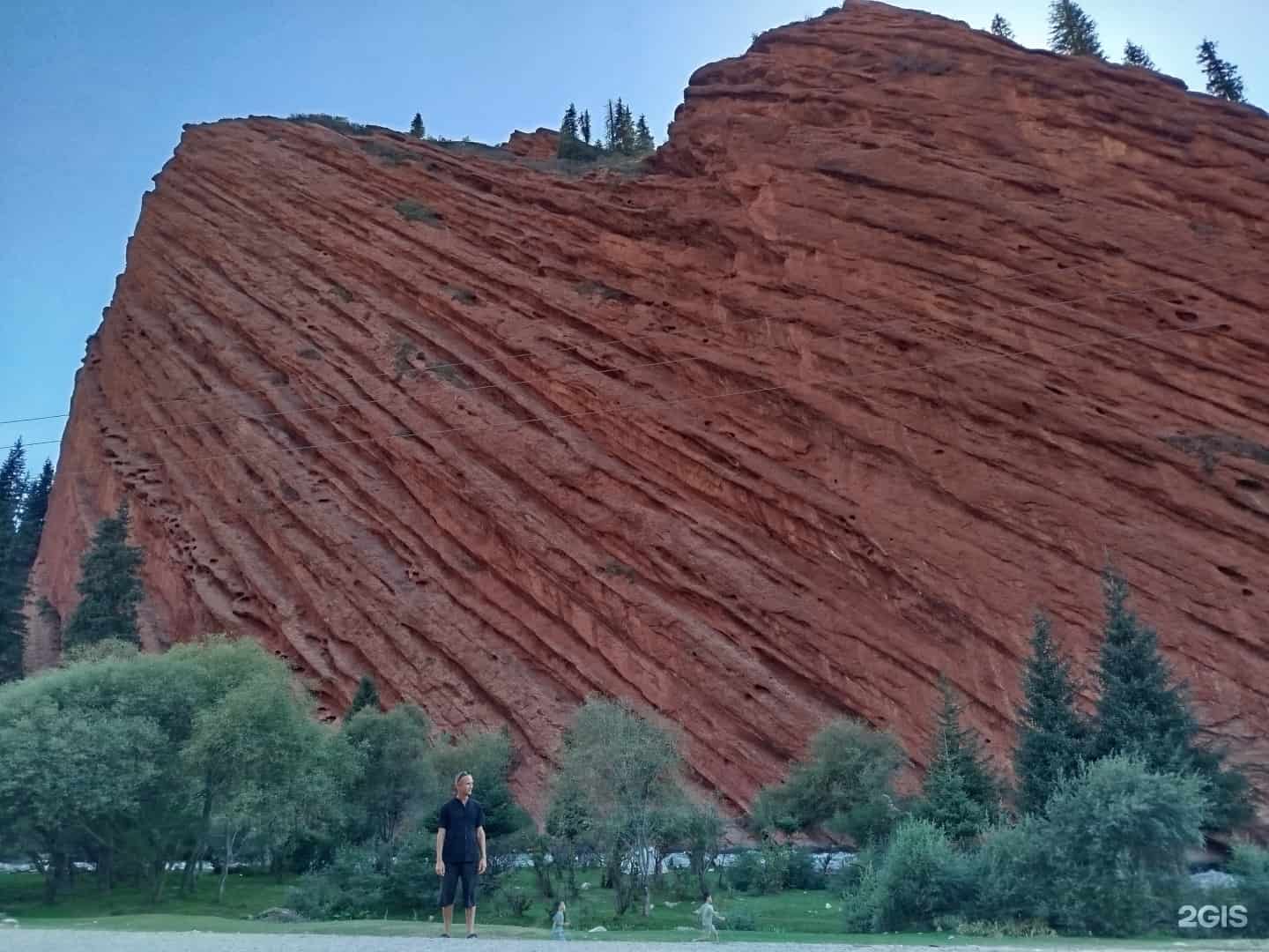 Scars on Jeti-Oguz rocks