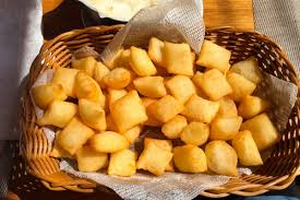 Boorsok fried dough served with tea