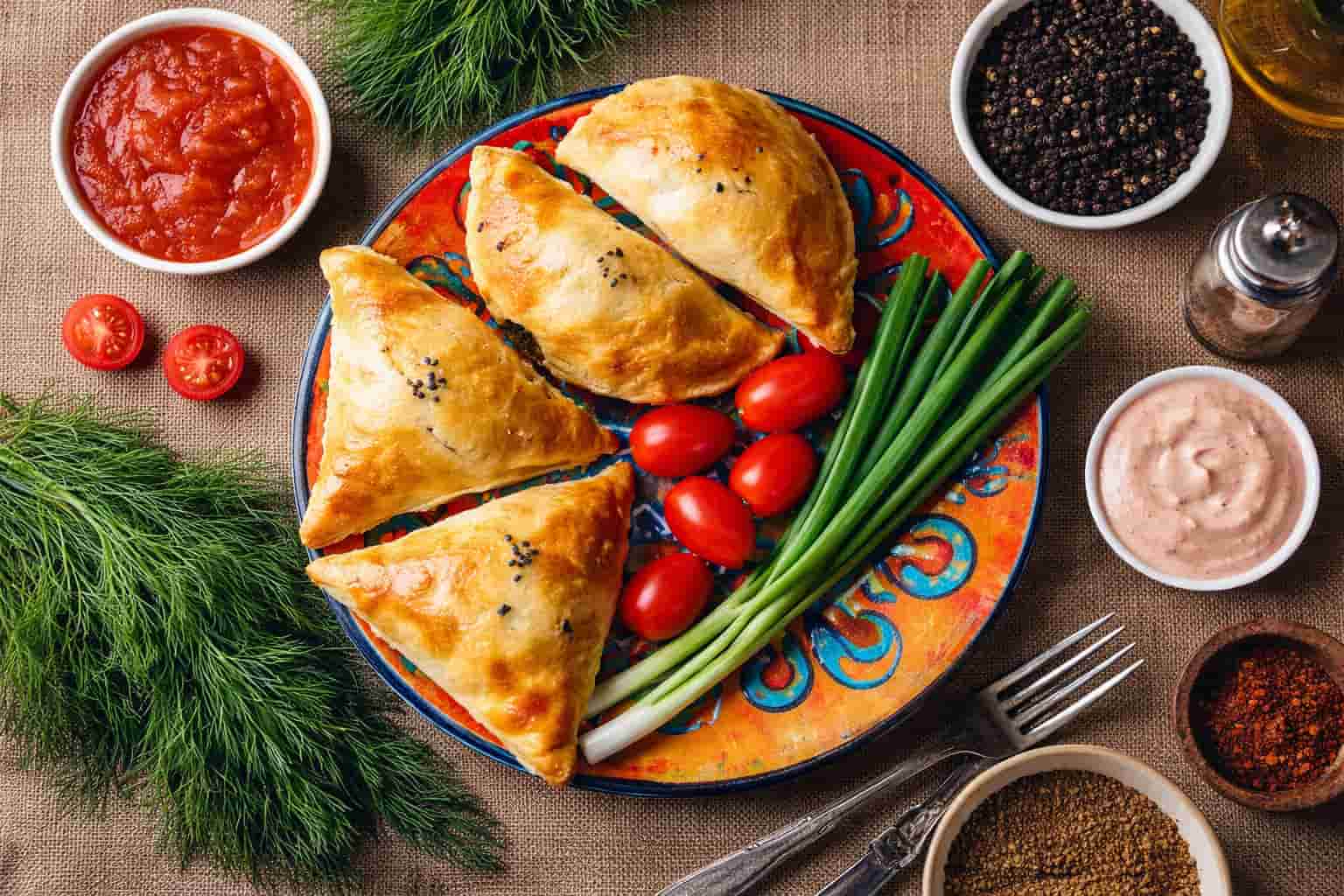 Samsa pastry baked in tandoor